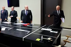 Putin will neue technische Lösung für Kriegsteilnehmer bei der Invasion in der Ukraine, nennt aber keine Details. - © Gavriil Grigorov/Pool Sputnik Kremlin/AP/dpa