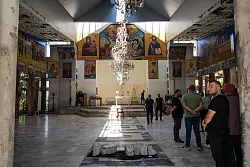 Im Juni wurde ein Selbstmordanschlag auf eine Kirche in Syrien verübt. (Archivfoto) - © Moawia Atrash/dpa