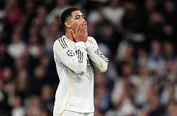 Kann die aktuelle Krise bei Real kaum fassen: Jude Bellingham. - © Mike Egerton/PA Wire/dpa