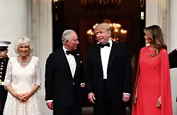 Es ist bereits der zweite Staatsbesuch Trumps in Gro&szlig;britannien. Schon w&auml;hrend seiner ersten Amtszeit wurde ihm der rote Teppich ausgerollt. (Archivfoto) - &copy; Victoria Jones/PA Wire/dpa