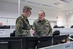 Operationszentrale (OpZ) des Heeres in Schwielowsee - © Christophe Gateau/dpa