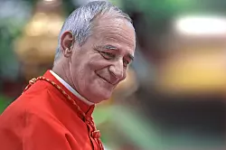 Hat derzeit einen anspruchsvollen Posten inne: der Sonderbeauftragte für den Ukraine-Krieg, Kardinal Matteo Zuppi. (Archivbild) - © Stefano Spaziani/Mondadori Portfolio via ZUMA/dpa