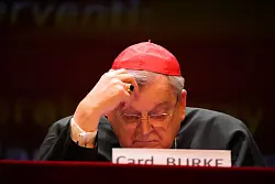 Die Chancen von Kurienkardinal Raymond Burke werden als gering eingeschätzt. (Archivbild) - © Gregorio Borgia/AP