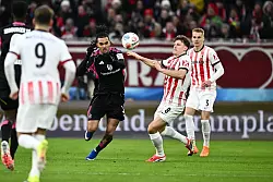 Damion Downs feierte sein Deb&uuml;t im HSV-Trikot - &copy; Silas Stein/dpa