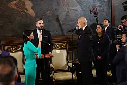 Die Nachfolgerin des von den USA festgenommenen Staatschefs Maduros, Rodr&iacute;guez, legte ihren Amtseid ab. - &copy; Stringer/dpa