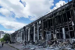 Auch Kiew wurde zuletzt angegriffen. (Archivbild) - © Evgeniy Maloletka/AP/dpa