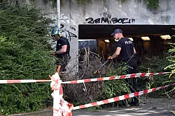 Die Spurensuche nach der Messerattacke von Solingen geht weiter. - © Federico Gambarini/dpa