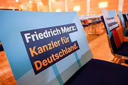 Er soll auf jeden Fall wieder in den Bundestag: CDU-Kanzlerkandidat Friedrich Merz. - © Thomas Banneyer/dpa