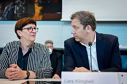 W&auml;hrend Lars Klingbeil neuer Vizekanzler ist, bleibt Saskia Esken ohne Rolle in der neuen Bundesregierung. (Archivbild) - &copy; Kay Nietfeld/dpa