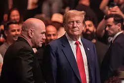 Der Chef der Kampfsport-Organisation UFC, Dana White, h&auml;lt zu Trump. (Archivbild) - &copy; Frank Franklin II/AP/dpa