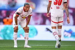 Leipzigs Xavi Simons blieb in der ersten Halbzeit gegen Bochum weitgehend wirkungslos. - &copy; Jan Woitas/dpa