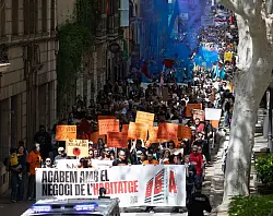 Erst am 5. April - kurz vor Saisonstart - gab es einen neuen Protest. (Archivfoto) - © Clara Margais/dpa