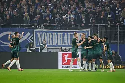 Bremer Jubel in Hamburg. - © Christian Charisius/dpa