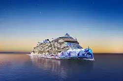Auffällige Bemalung: Die Optik der «Norwegian Luna» wurde von der amerikanischen Street-Art-Künstlerin ELLE entworfen. - © Norwegian Cruise Line/dpa-tmn
