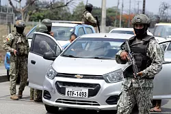 Nach einer beispiellosen Machtdemonstration der kriminellen Banden im Live-Fernsehen hat die ecuadorianische Regierung den kriminellen Gangs in dem s&uuml;damerikanischen Land den Krieg erkl&auml;rt. - &copy; Cesar Munoz/AP