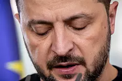 Selenskyj sieht den Wert der Pufferzone Kursk. (Archivbild) - © Michael Kappeler/dpa