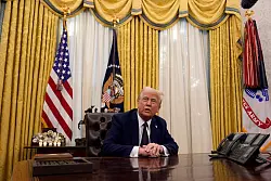 Trump unterzeichnet Begnadigungen für Abtreibungsgegner. (Archivbild) - © Ben Curtis/AP/dpa