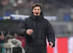 Erstes Spiel seit seiner Beförderung zum HSV-Cheftrainer: Merlin Polzin. - © Marcus Brandt/dpa