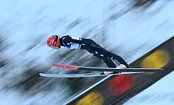Nach dem Skispringen lag Armbruster auf Rang vier. - &copy; Hendrik Schmidt/dpa