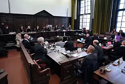 Der mutma&szlig;liche Organisator der Entf&uuml;hrung sagt den dritten Prozesstag in Folge vor Gericht aus. - &copy; Marcus Brandt/dpa