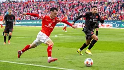 Der Mainzer Fl&uuml;gelflitzer Paul Nebel macht Druck. - &copy; Torsten Silz/dpa