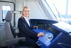 Palla ist seit 2019 bei der Deutschen Bahn. - &copy; Annette Riedl/dpa