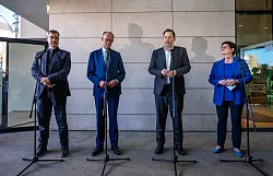 Union und SPD haben sich geeinigt. (Archivbild) - © Michael Kappeler/dpa