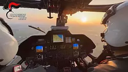 Bei der Festnahme waren auch Hubschrauber im Einsatz. - © Carabinieri Rimini/dpa