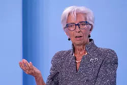 EZB-Pr&auml;sidentin Christine Lagarde sieht die Notenbank auf gutem Weg im Kampf gegen die Inflation. - &copy; Boris Roessler/dpa