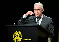 Das Verhältnis von BVB-Präsident Lunow und Watzke ist belastet. - © Bernd Thissen/dpa