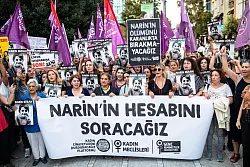 Der Tod der achtj&auml;hrigen Narin ersch&uuml;ttert die T&uuml;rkei, Menschen demonstrieren deswegen (Foto aktuell). - &copy; Onur Dogman/SOPA Images via ZUMA Press Wire/dpa