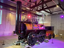 War in Unfälle verwickelt und wurde immer wieder aufgebaut: die restaurierte Locomotive No. 1 im Original im Museum Hopetown. - © Stephan Weißenborn/dpa-tmn