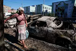 Die ukrainische Hauptstadt erlebt einen der schlimmsten Angriffe mit russischen Drohnen und Raketen. - © Evgeniy Maloletka/AP/dpa