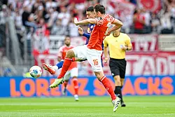 Erwischte nicht seinen besten Tag: Der Mainzer Stefan Bell. - © Uwe Anspach/dpa