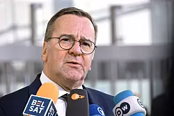 Zur Frage eines m&ouml;glichen deutschen Truppeneinsatzes zur Absicherung eines k&uuml;nftigen Waffenstillstands wollte sich Pistorius weiter nicht &auml;u&szlig;ern. - &copy; Anna Ross/dpa