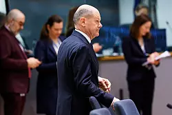 Für Olaf Scholz ist es voraussichtlich der letzte EU-Gipfel dieser Art. - © Omar Havana/AP/dpa