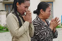 Auf beiden Seiten sind viele Menschen wegen der Gewalt verzweifelt. - &copy; Heng Sinith/AP/dpa