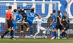 Die SV Elversberg ging beim 4:0 in Magdeburg fr&uuml;hzeitig in F&uuml;hrung. - &copy; Andreas Gora/dpa
