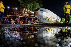 Im Sp&auml;tsommer 2026 soll aus dem Flugzeug ein Restaurant mit etwa 200 Sitzpl&auml;tzen entstehen. - &copy; Philipp Schulze/dpa