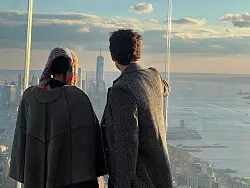 Blick auf Downtown Manhattan. - &copy; Benno Schwinghammer/dpa