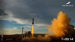 Rund elf Minuten waren die beiden Deutschen im All. - &copy; Blue Origin/AP/dpa