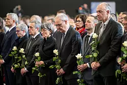 Spitzenpolitiker der Schweiz gedachten der Opfer von Crans-Montana. - &copy; Laurent Gillieron/KEYSTONE/dpa