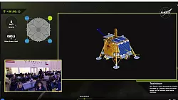 Im Livestream der US-Raumfahrtbehörde Nasa konnte man die Landung live mitverfolgen. - © Uncredited/NASA/Firefly Aerospace/AP/dpa