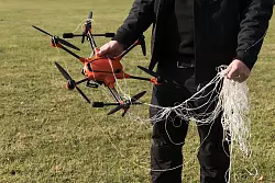 Technische Hilfsmittel zum Abfangen von Drohnen werden immer wichtiger f&uuml;r die Sicherheitsbeh&ouml;rden in Deutschland. - &copy; Marcus Golejewski/dpa