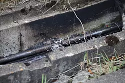 Anschlag auf die Bahnstrecke - &copy; Christoph Reichwein/dpa