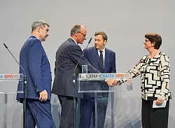 Als einer von vier Parteichefs hat Markus S&ouml;der &uuml;ber den Koalitionsausschuss eine gewichtige Position bei der Kursbestimmung der neuen Bundesregierung. (Archivbild) - &copy; Michael Kappeler/dpa