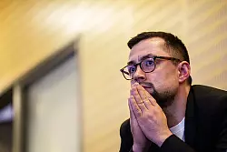 Múte B. Egede ist seit 2021 grönländischer Regierungschef. (Archivbild) - © Evgeniy Maloletka/AP/dpa