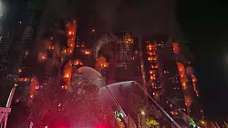 Wohnkomplex in Flammen: Mindestens 150 verkohlte Leichen in Honkong geborgen. (Archivbild) - &copy; Chen Duo/XinHua/dpa