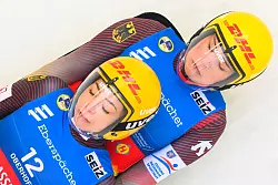 Elisa-Marie Storch und Pauline Patz fahren mit Platz zwei ihre beste Weltcup-Platzierung ein. - &copy; Robert Michael/dpa