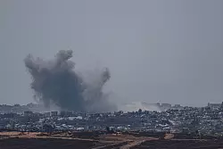 Trotz Waffenruhe greift Israels Armee erneut im Gazastreifen an. - &copy; Saeed Qaq/ZUMA Press Wire/dpa